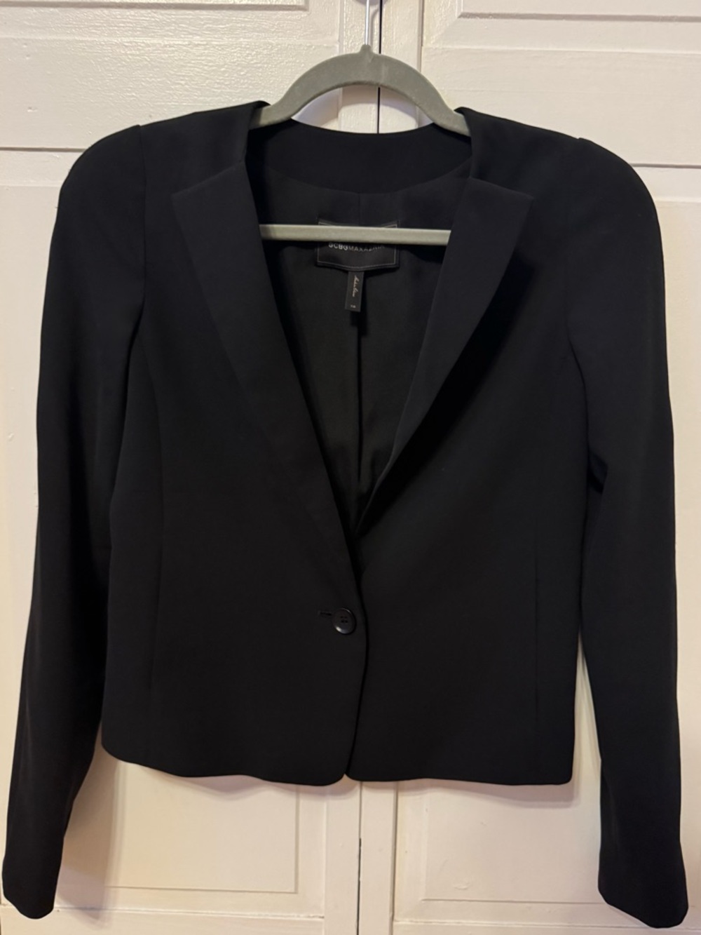 BCBGMaxAzria Black Women's Blazer with Shoulder padding